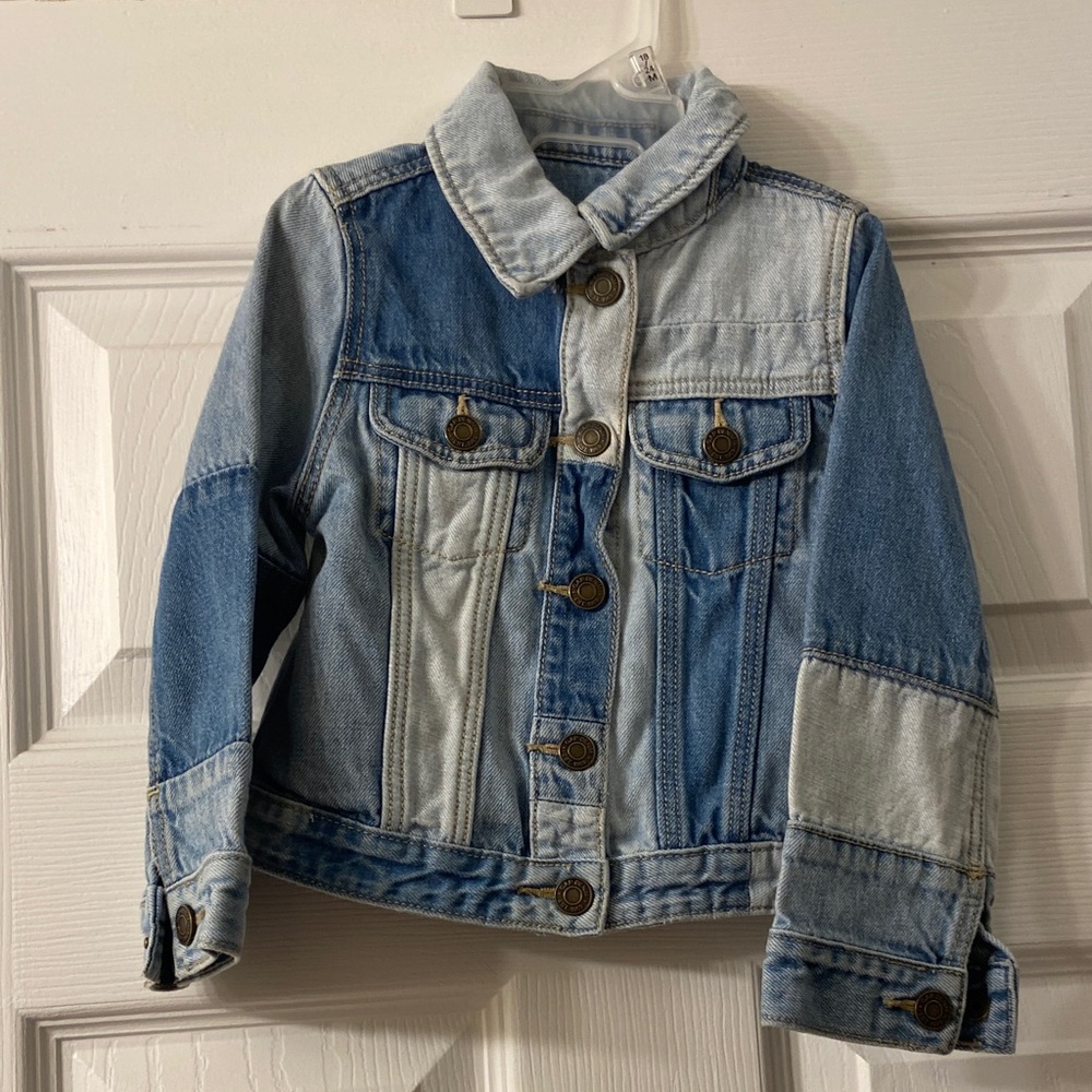 Stylish Kids Two-Tone Denim Jacket